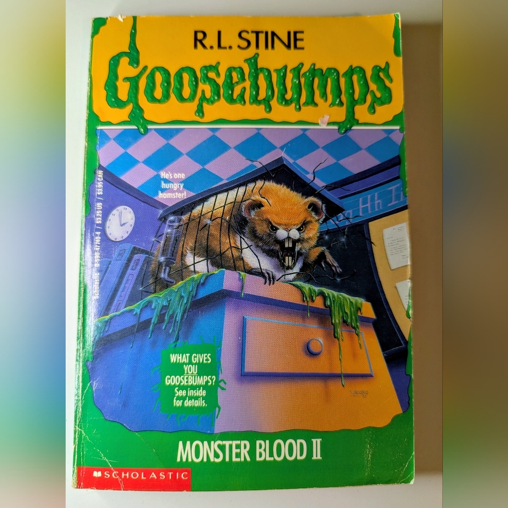 3/$15 Goosebumps #8 Monster Blood II - R.L. Stine (1994) Vintage Paperback